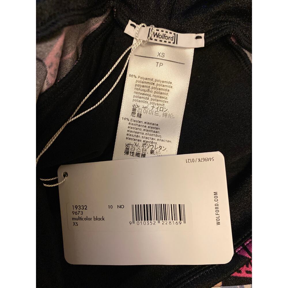 Brand New Wolford Women's Size XS Multicolor Black Biker Shorts Shapewear - Picture 5 of 6